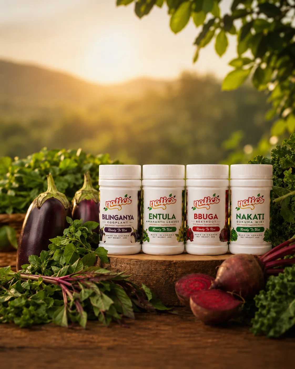 Natics vegetable powders range