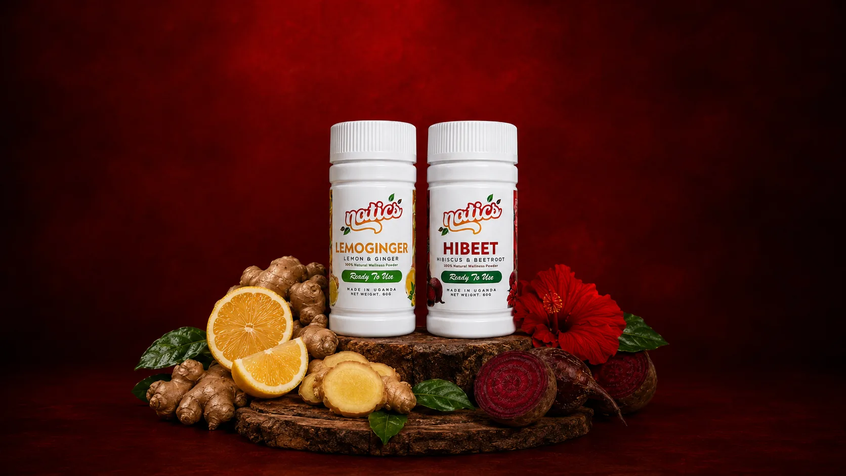 Natics LemoGinger and HiBeet with natural ingredients
